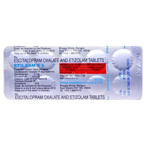 etilaam s 5mg tablet 10's